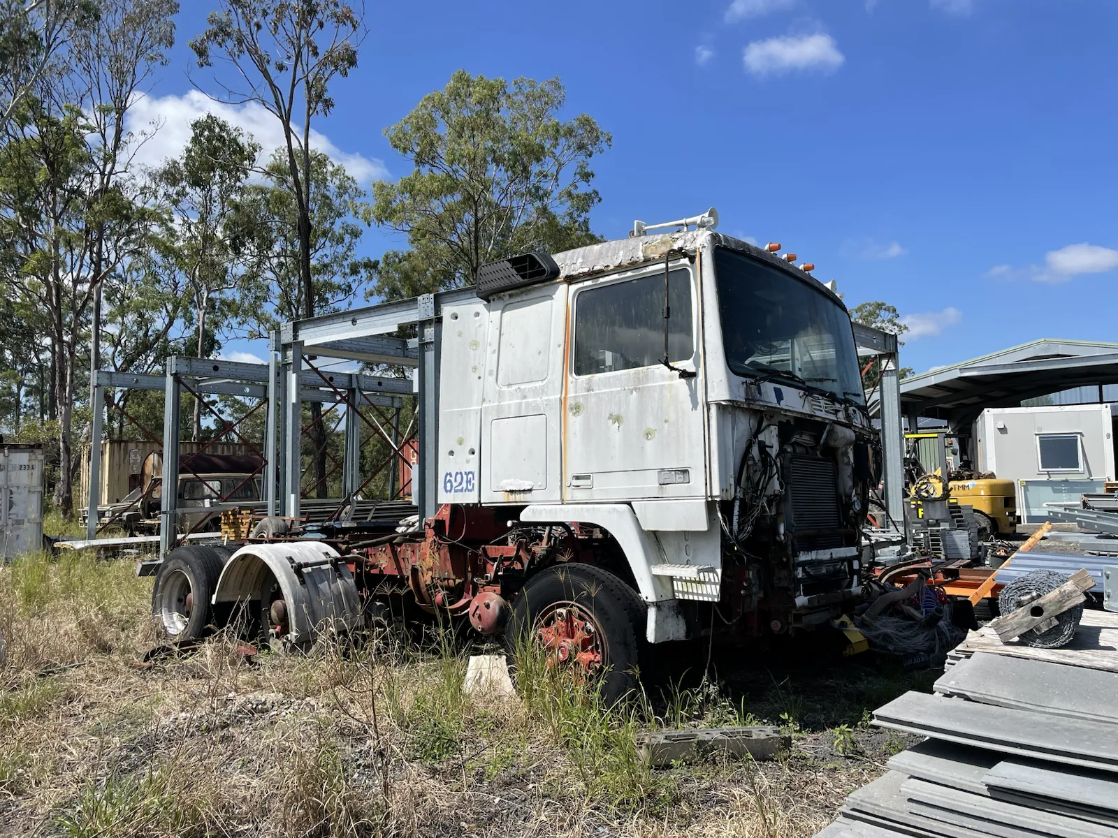 Old truck collected for scrap removal in Queensland
